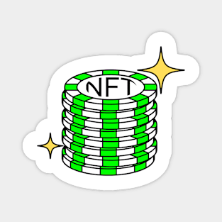 NFT Coins Green Magnet