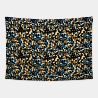 brown camouflage print Tapestry