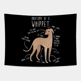 Whippet Dog Anatomy Tapestry