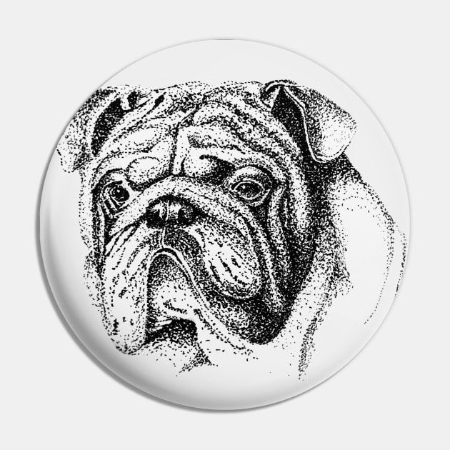 Pug dog Pin by Yasya