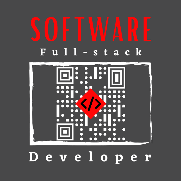 Software Full-Stack Developer motivational design by Digital Mag Store