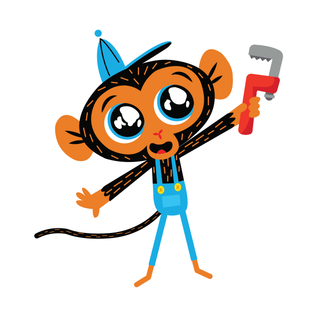 Mr. Monkey and His Trusty Monkey Wrench by RockabyeBillie