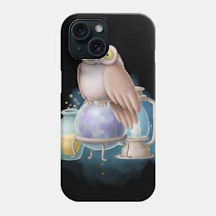 Owl on a magic ball Phone Case