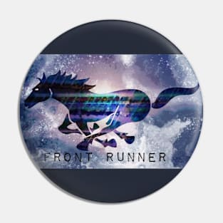 Front Runner Horse Race Pin