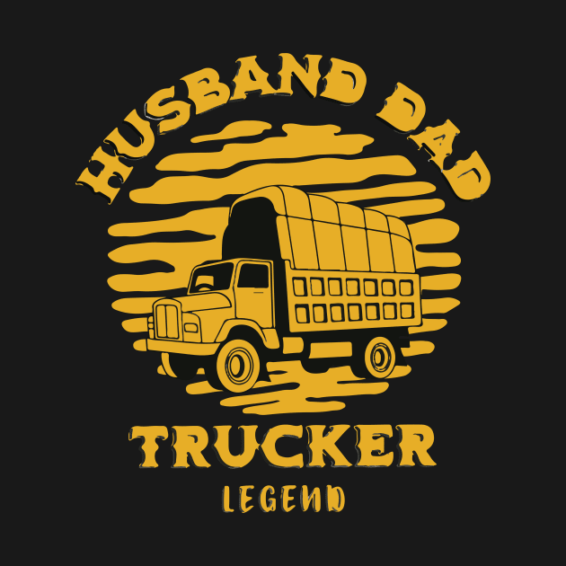 Husband Dad Trucker Legend by geekycowboy