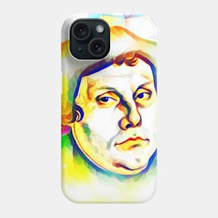 Martin Luther Colourful Portrait | Martin Luther Artwork 11 Phone Case