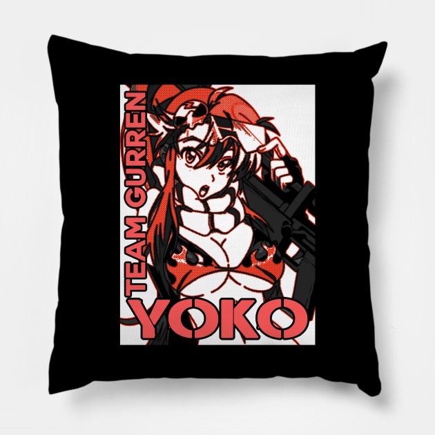 Yoko Team Gurren Pillow by PatsFanToro