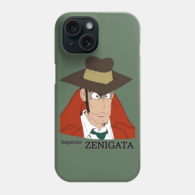 Inspector Zenigata Phone Case by Beck’s Randoms
