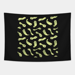 Planarians Pattern in Green Tapestry