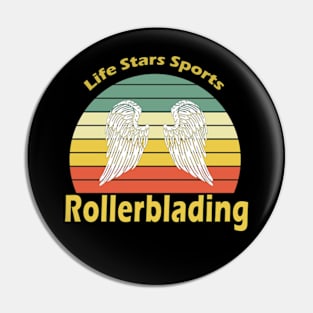 Sports Rollerblading Pin