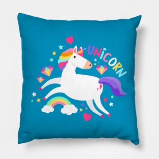 Diamond Sassy Unicorn Pillow