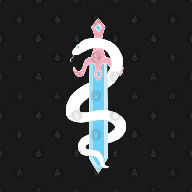 Sword and Snake (Transgender Colors) by inatorinator