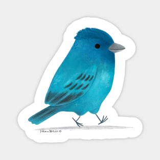 Indigo Bunting Bird Magnet