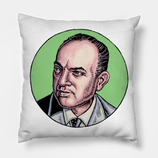 Miguel Caló in Green Circle Pillow