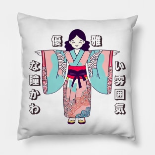 Kimono kawaii adorable Pillow