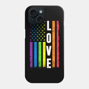 Gay Pride Men Women Lgbt Rainbow Flag Gay Love Phone Case