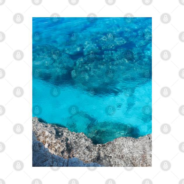 Crystal clear blue ocean water by angiepaszko