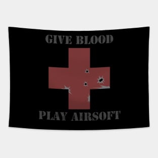 Give Blood Play Airsoft Ver. 1 Tapestry