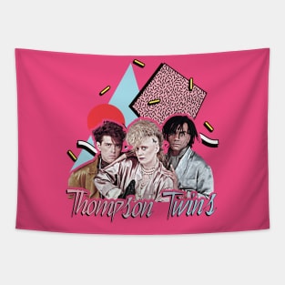 Thompson Twins // Retro 80s Style FanArt Tapestry