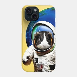 Guinea Pig Astronaut Surfing Earth Phone Case