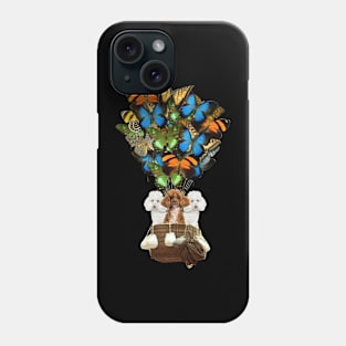 Poodles Dog Butterfly Hot Air Balloon Phone Case