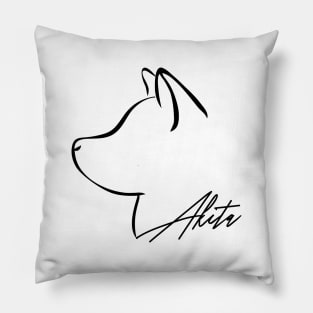 Proud Akita profile dog lover gift Pillow