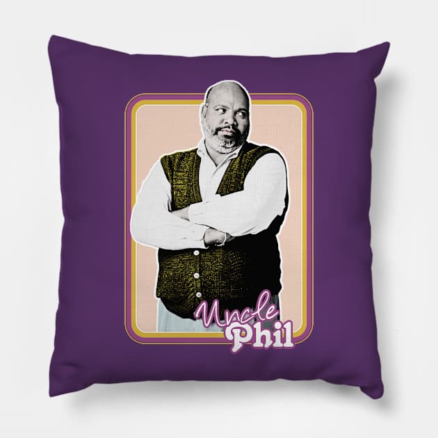 Uncle Phil /// Original Retro Style Design Pillow by DankFutura