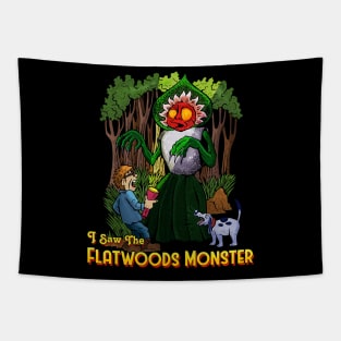 I Saw the Flatwoods Monster Tapestry