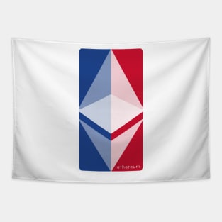 Ethereum Vs NBA Logo Tapestry