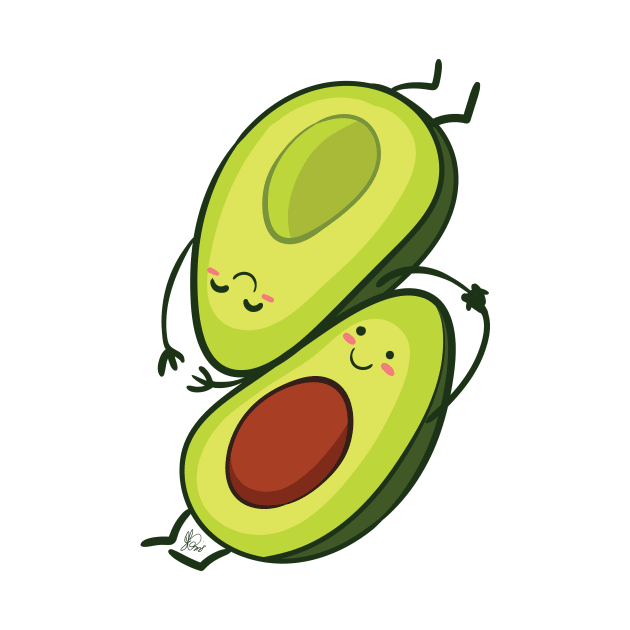Avocado Cuddle by KPrimeArt
