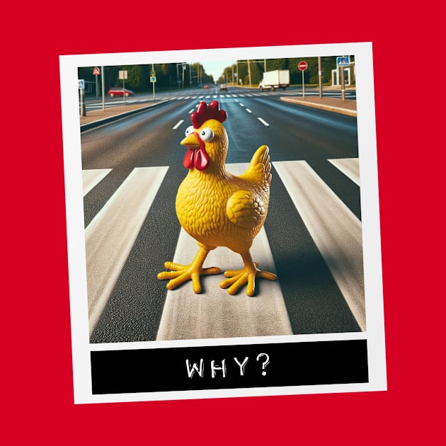 Why Did The Chicken Cross The Road by Koala Tea Images