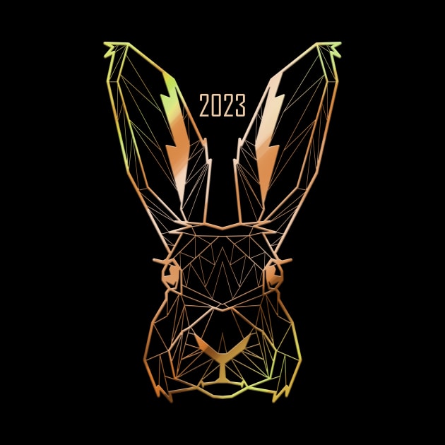 Polygone Rabbit For 2023 Happy Chinese New Year by SinBle