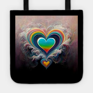 Water Hearts Of Love 3 Tote