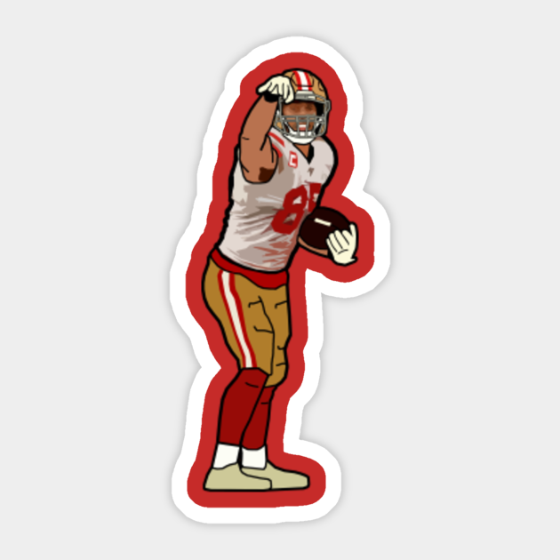 George Kittle Touchdown Celebration San Francisco 49ers 49ers Sticker Teepublic