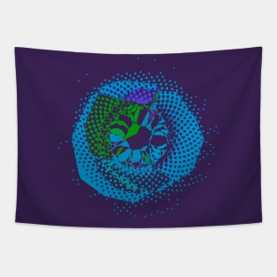 3D Crystal Phyllotaxis Flower Tapestry