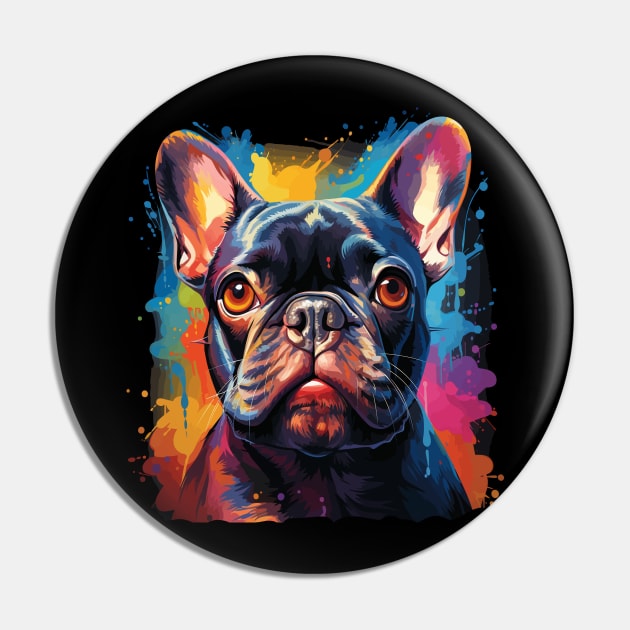 French Bulldog Rainbow Pin by JH Mart