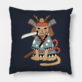 Cat Kabuto Japanese Pillow