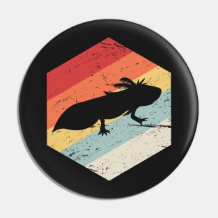 Retro 70s Axolotl Pin