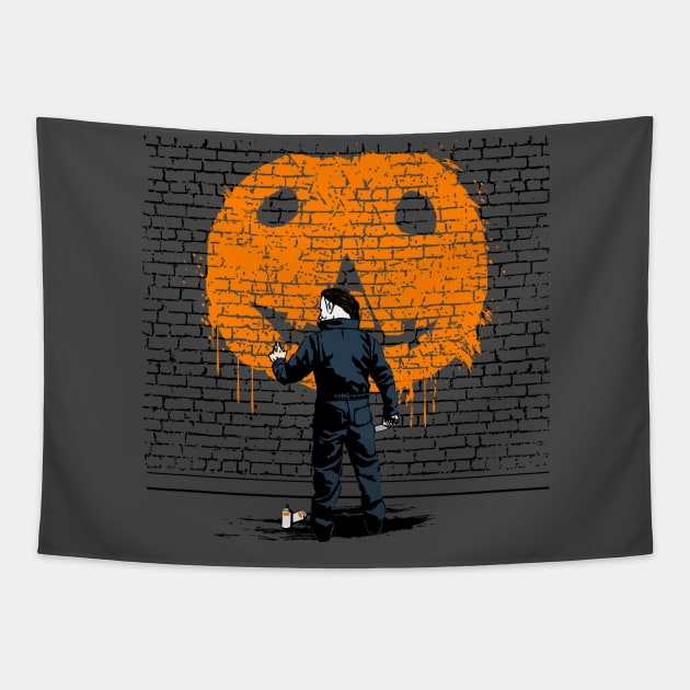 Halloween Graffiti 1978 Tapestry by illproxy