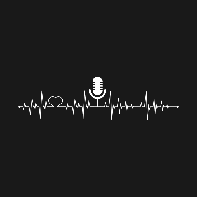 Cute Podcasting Heartbeat Podcasters by theperfectpresents