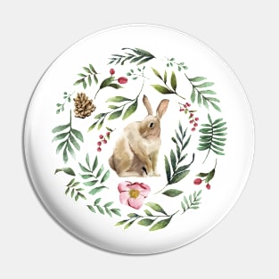 Christmas Bunny Pin