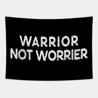 Warrior Not Worrier Childhood Cancer Tapestry