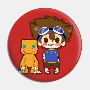 Tai & Agumon Pin