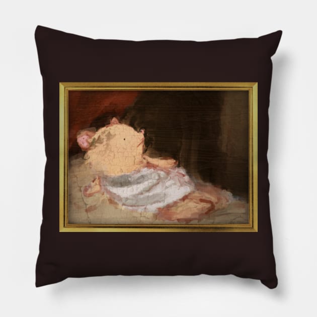 Lisa Painting Pillow by naturalhabitatshorts