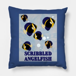 SCRIBBLED ANGELFISH Pillow
