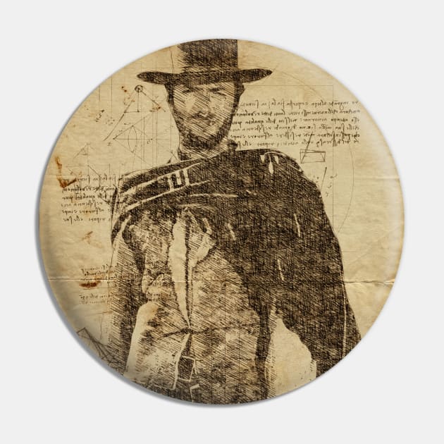 Clint Eastwood Pin by Durro