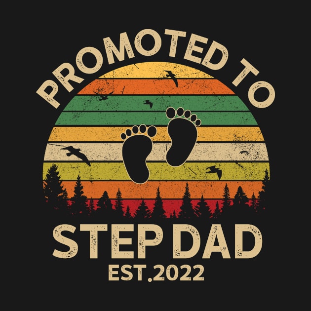 Promoted To Step-Dad Est 2022 Pregnancy Announcement Vintage by Michelin