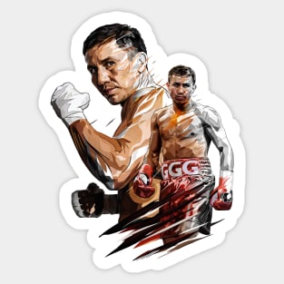 Golovkin vs Canelo 2  Sticker for Sale by Personalizes