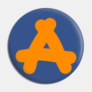 A letter a Pin