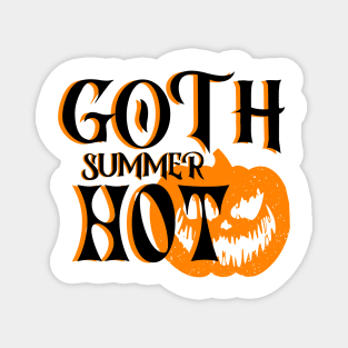 Hot Goth Summer-Horror Smiling Pumpkin Magnet